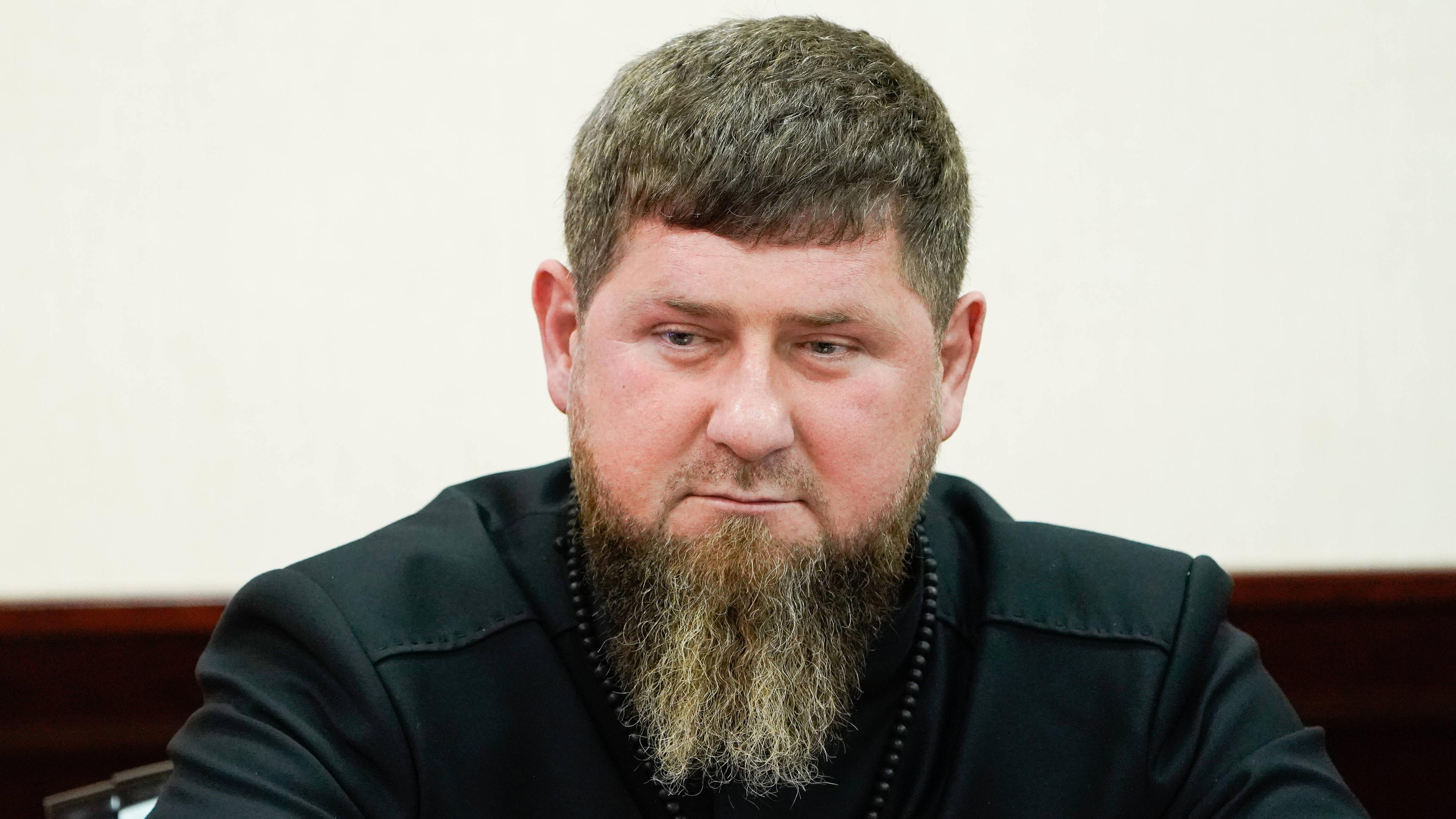 Ramsan Kadyrow, Anführer der russischen Provinz Tschetschenien, aufgenommen am 19.05.2023 in Pjatigorsk (Russland)