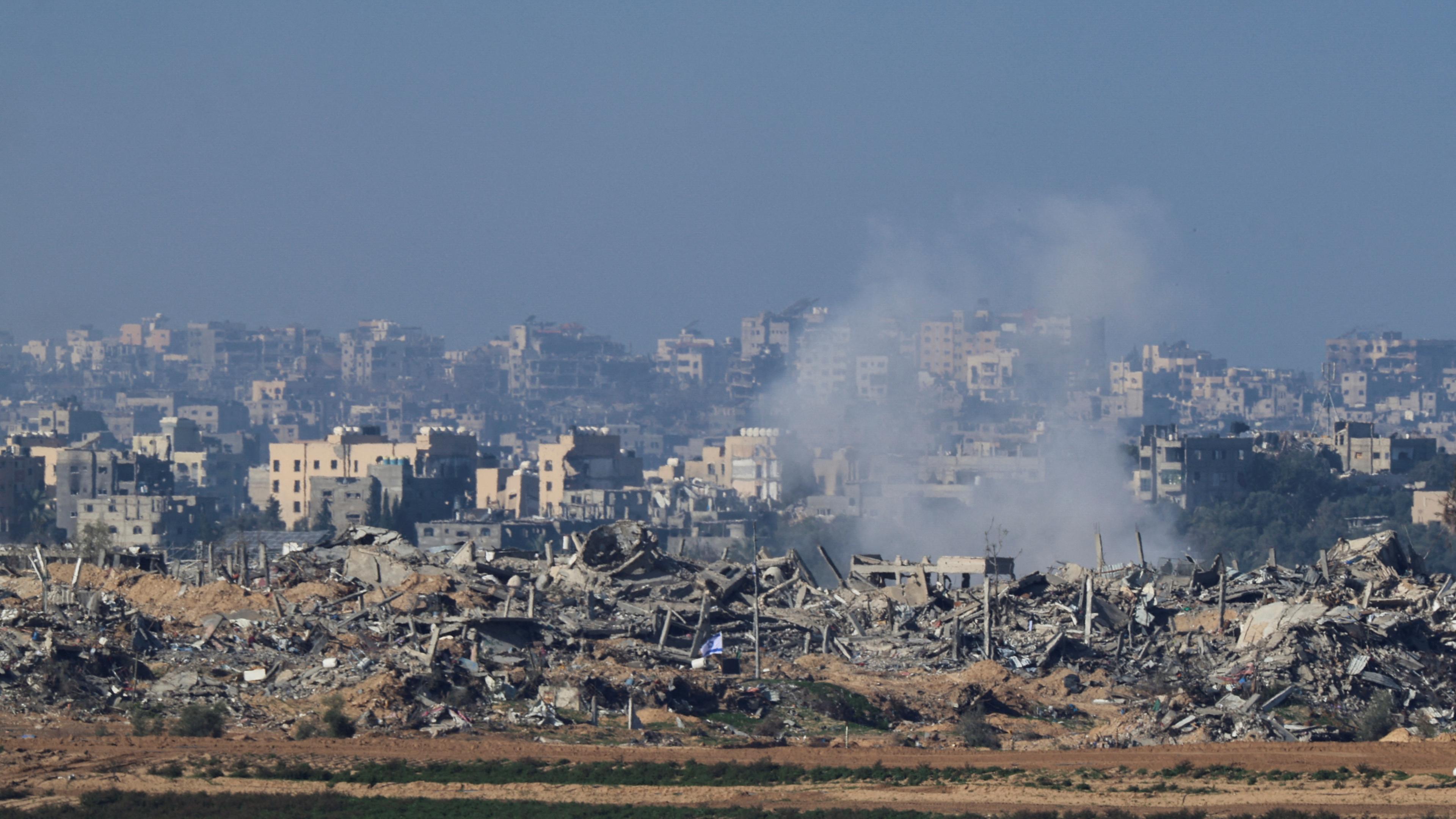 Rauchschwade über Gaza