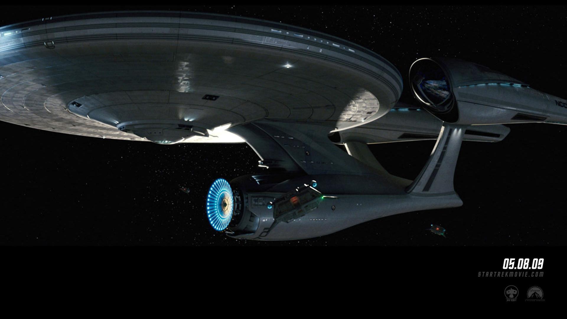 Modell des Raumschiffs Enterprise aus den "Star Trek"-Serien.