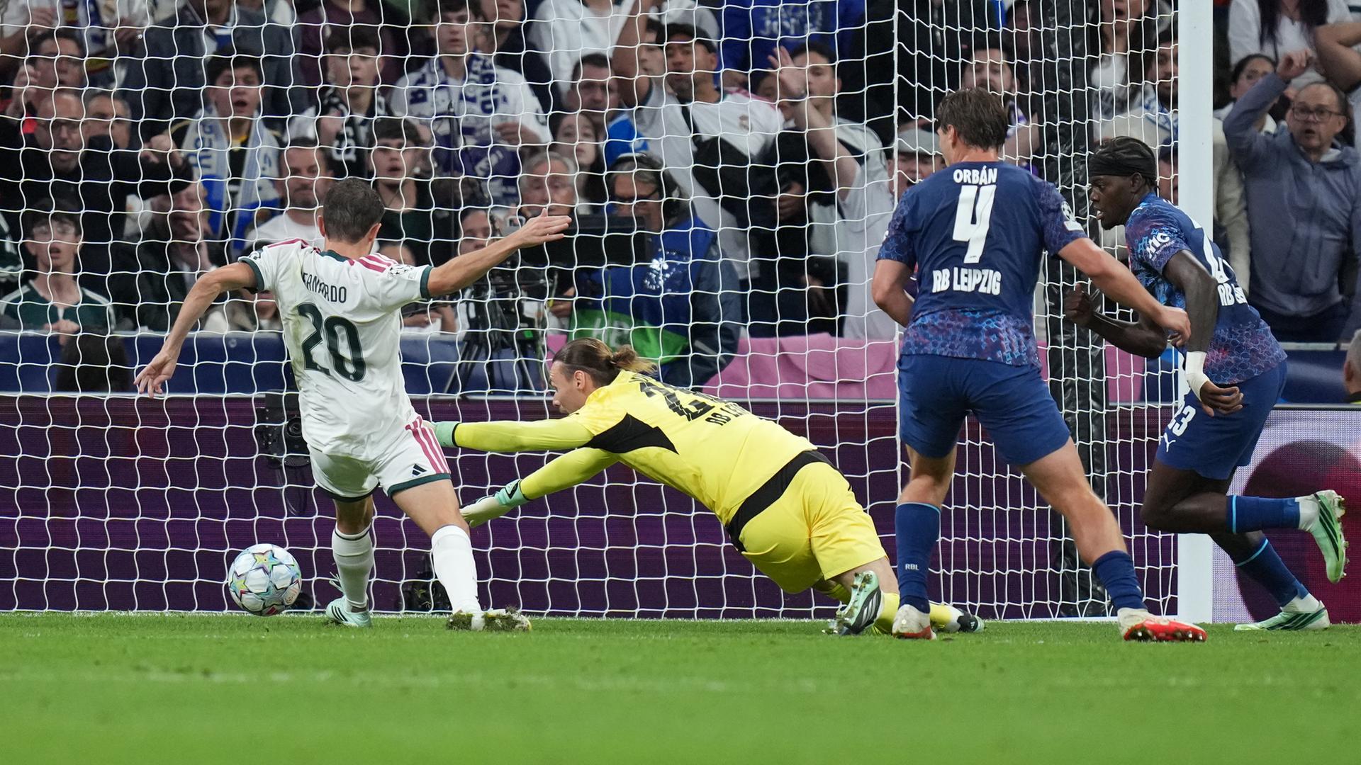 Fußball: Real Madrid gegen RB Leipzig in der Champions League.