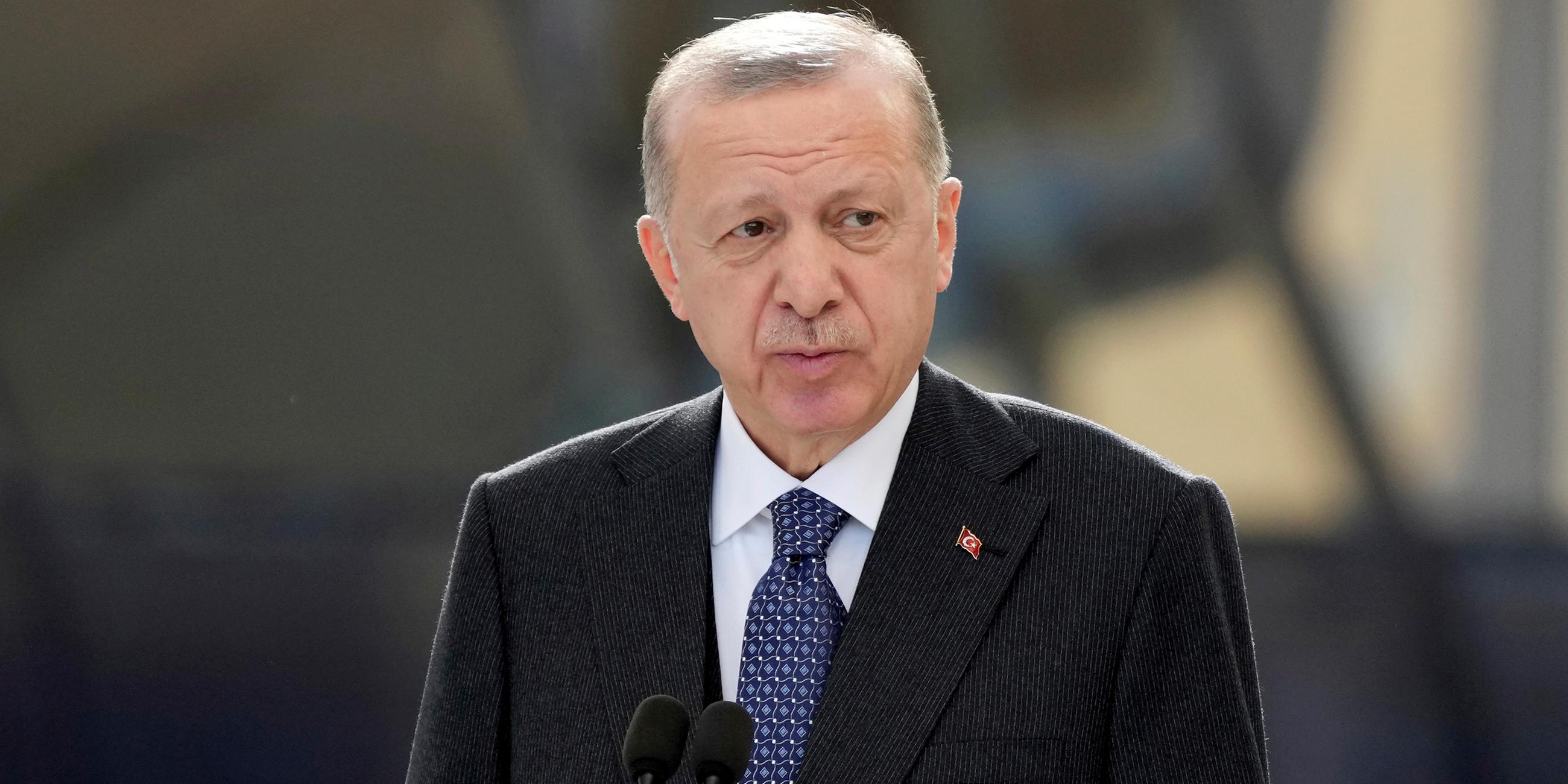 Recep Tayyip Erdogan am 15.02.2022 in Dubai
