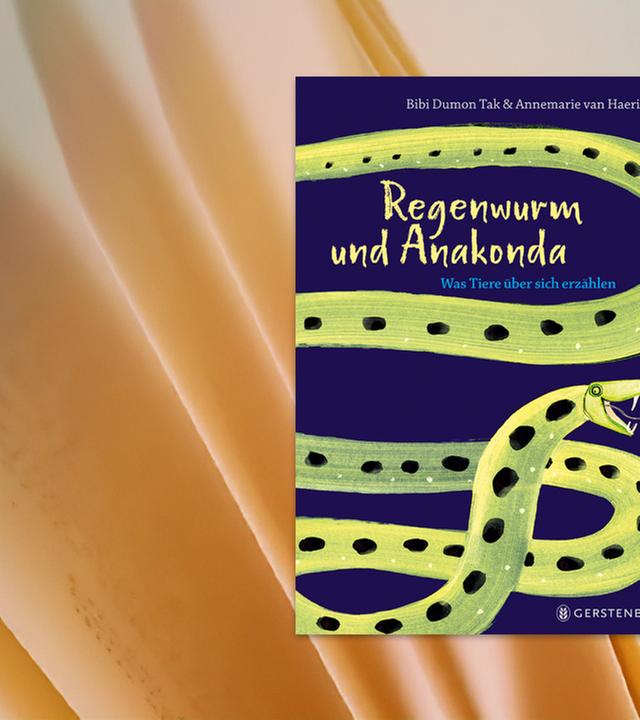 Auf dem Umschlag des Kinderbuchs ist die Illustration einer grünen Riesenschlange zu sehen.