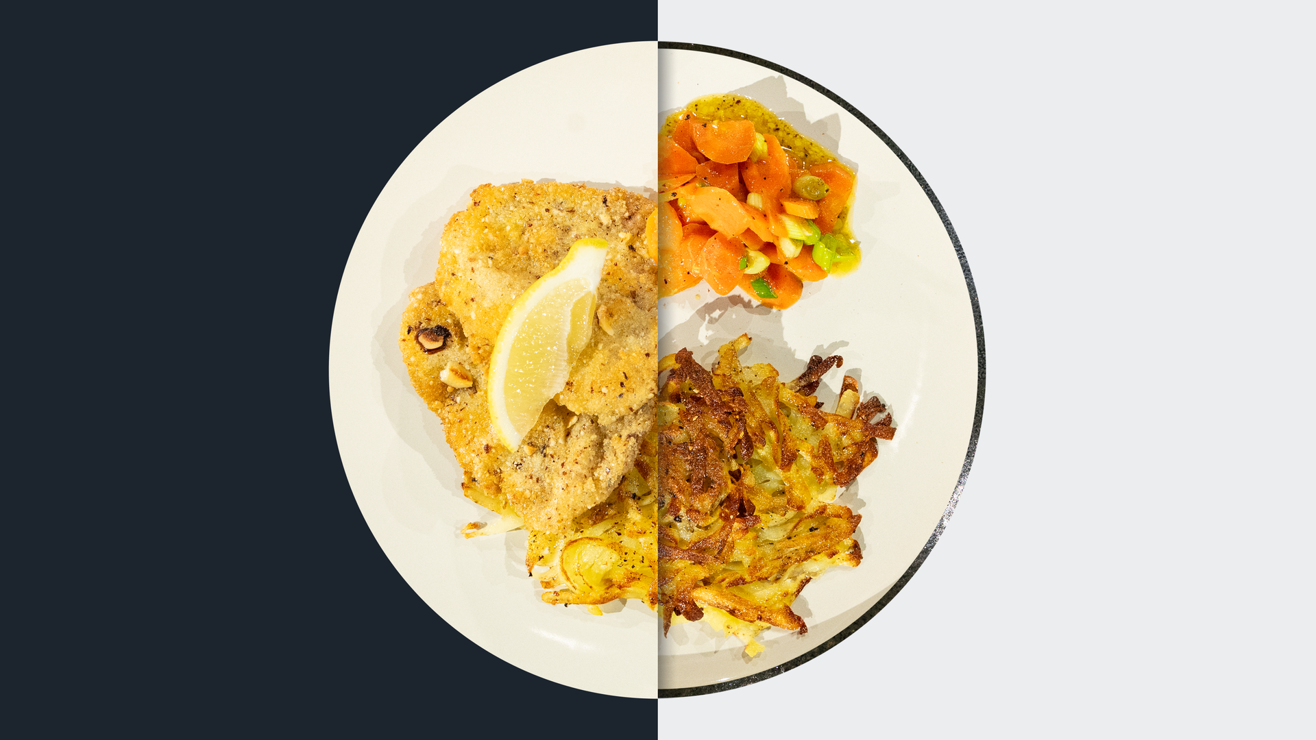 Rehschnitzel mit Kartoffelrösti