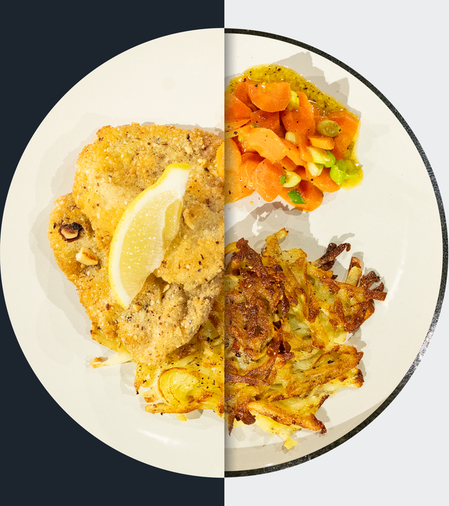 Rehschnitzel mit Kartoffelrösti