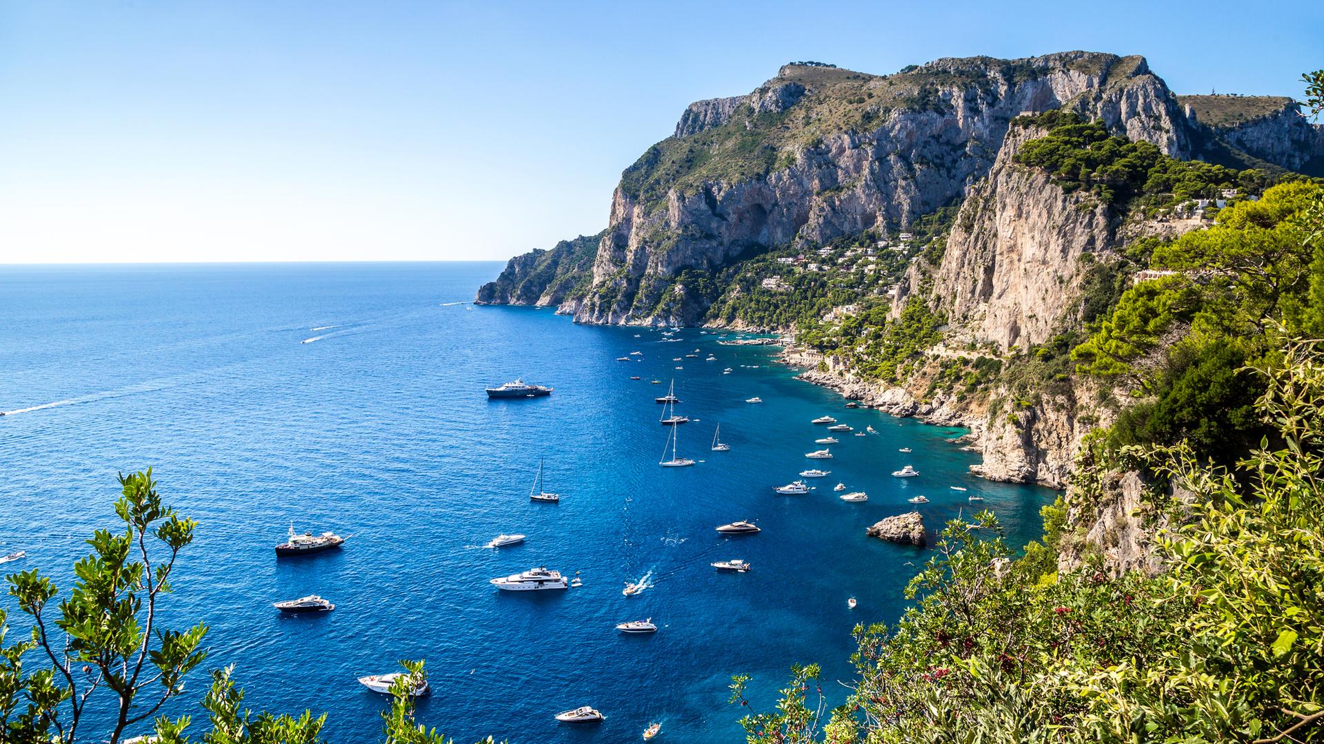 Ein Küstengebiet in Capri