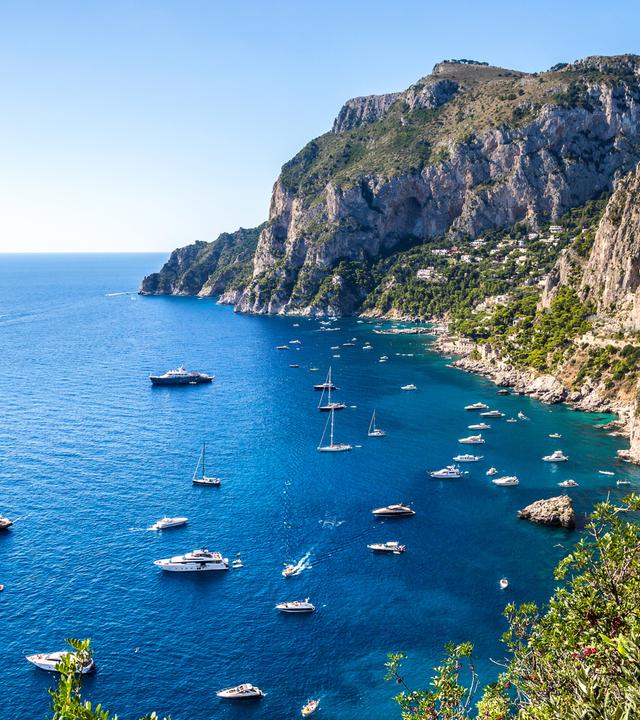Ein Küstengebiet in Capri