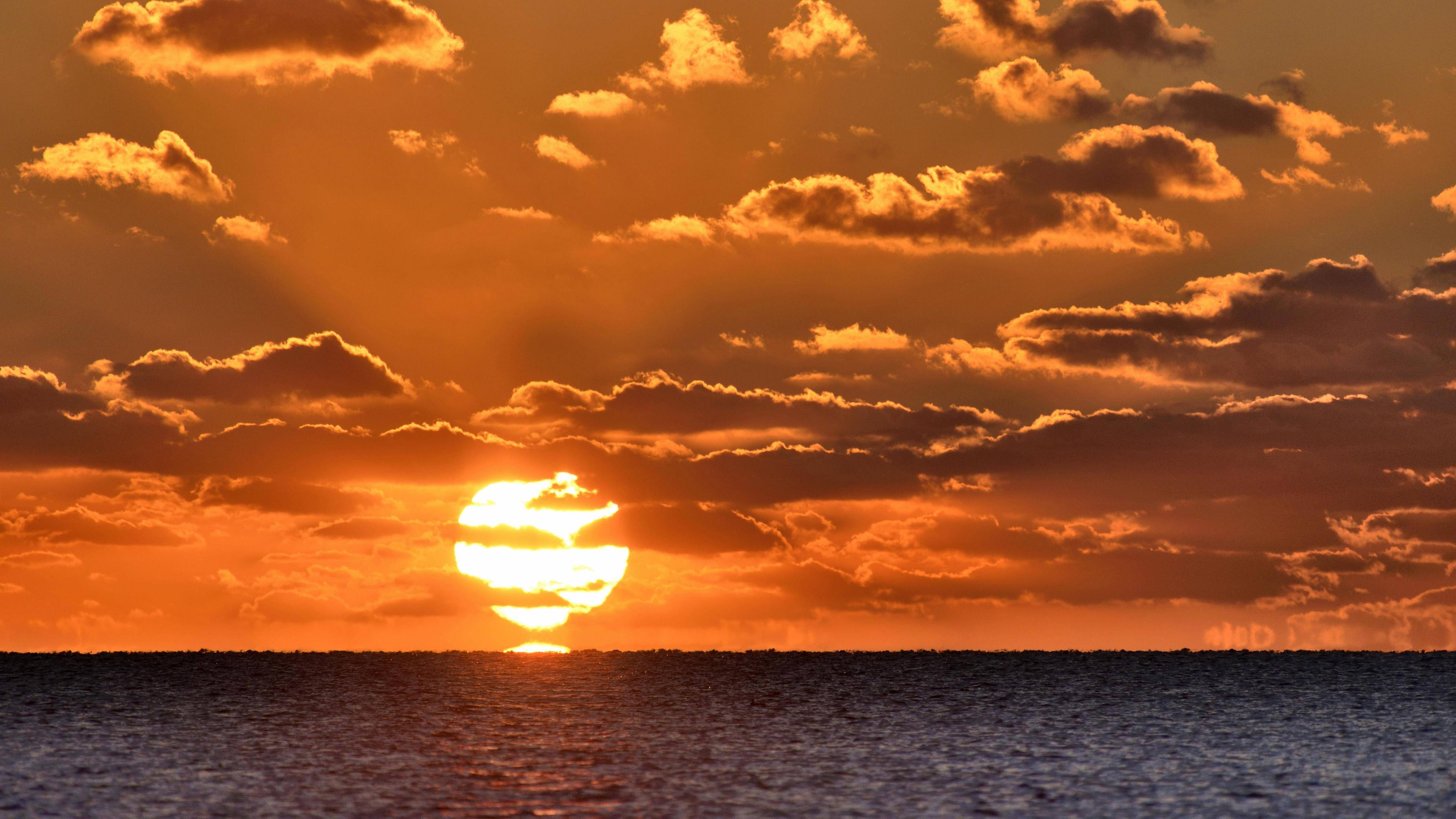 Sonnenuntergang über der Nordsee