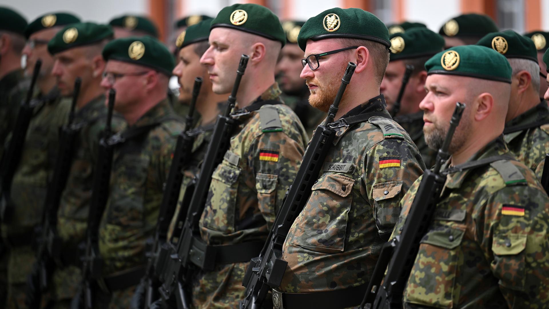 Rekruten der Bundeswehr