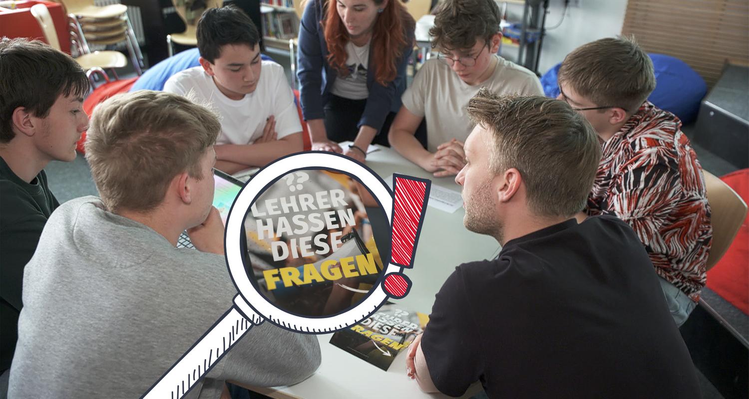 Johannes redet mit Schülern über Rechtsextremismus