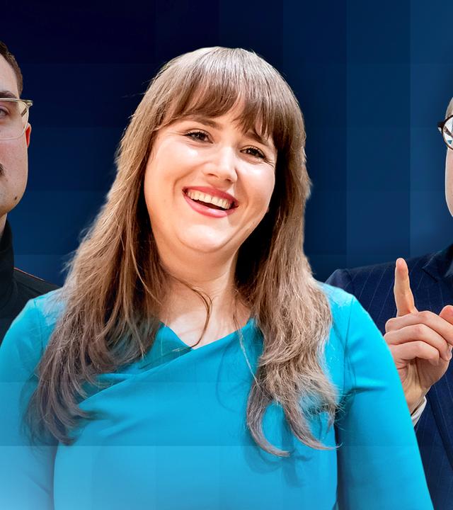 Vincent G., Ricarda Lang und Philipp Amthor 
