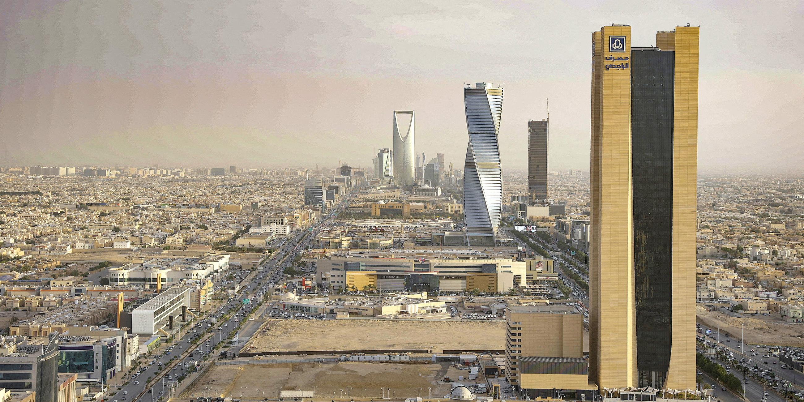 Blick über Riad, Saudi-Arabien