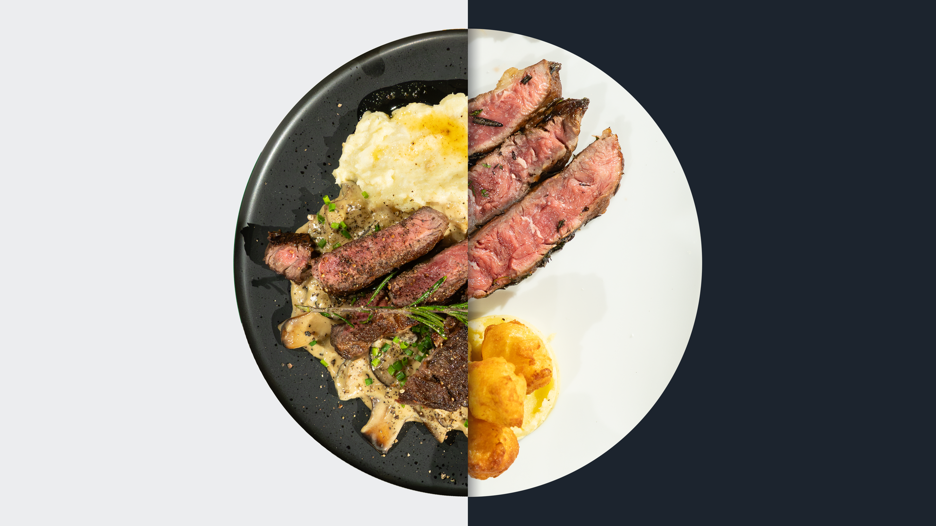 Rib-Eye-Steak vs.Fledermaussteak vom Rind