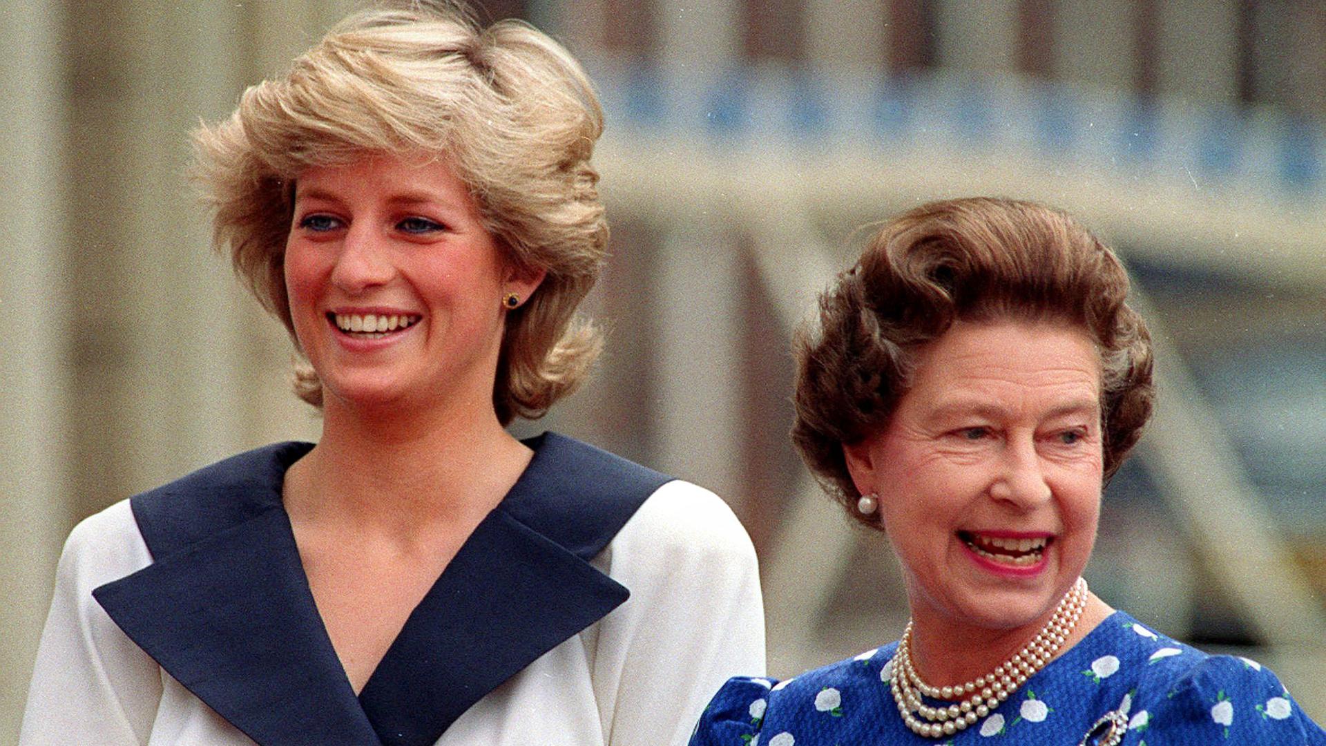 Prinzessin Diana und Königin Elizabeth II., 1987