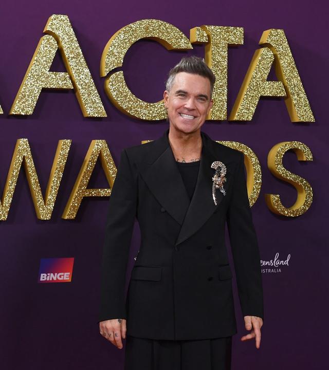 Sänger Robbie Williams bei den 2025 AACTA Awards in Brisbane