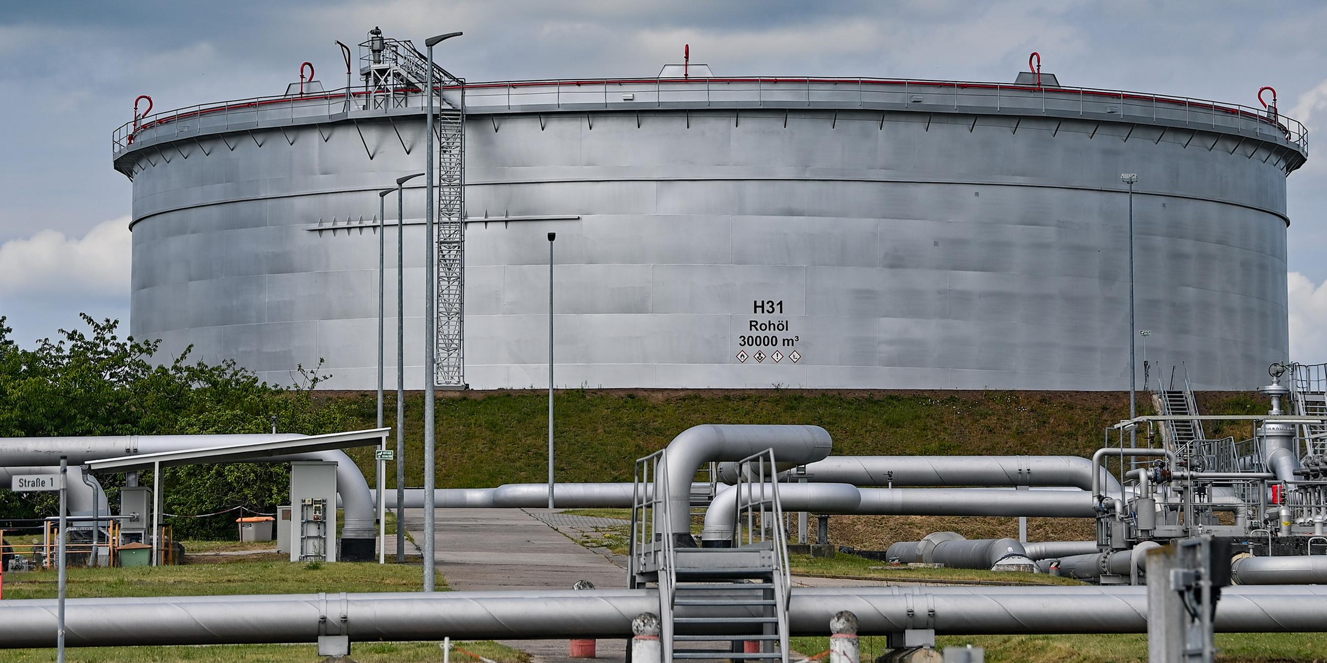 Tanklager für Rohöl der PCK-Raffinerie in Schwedt