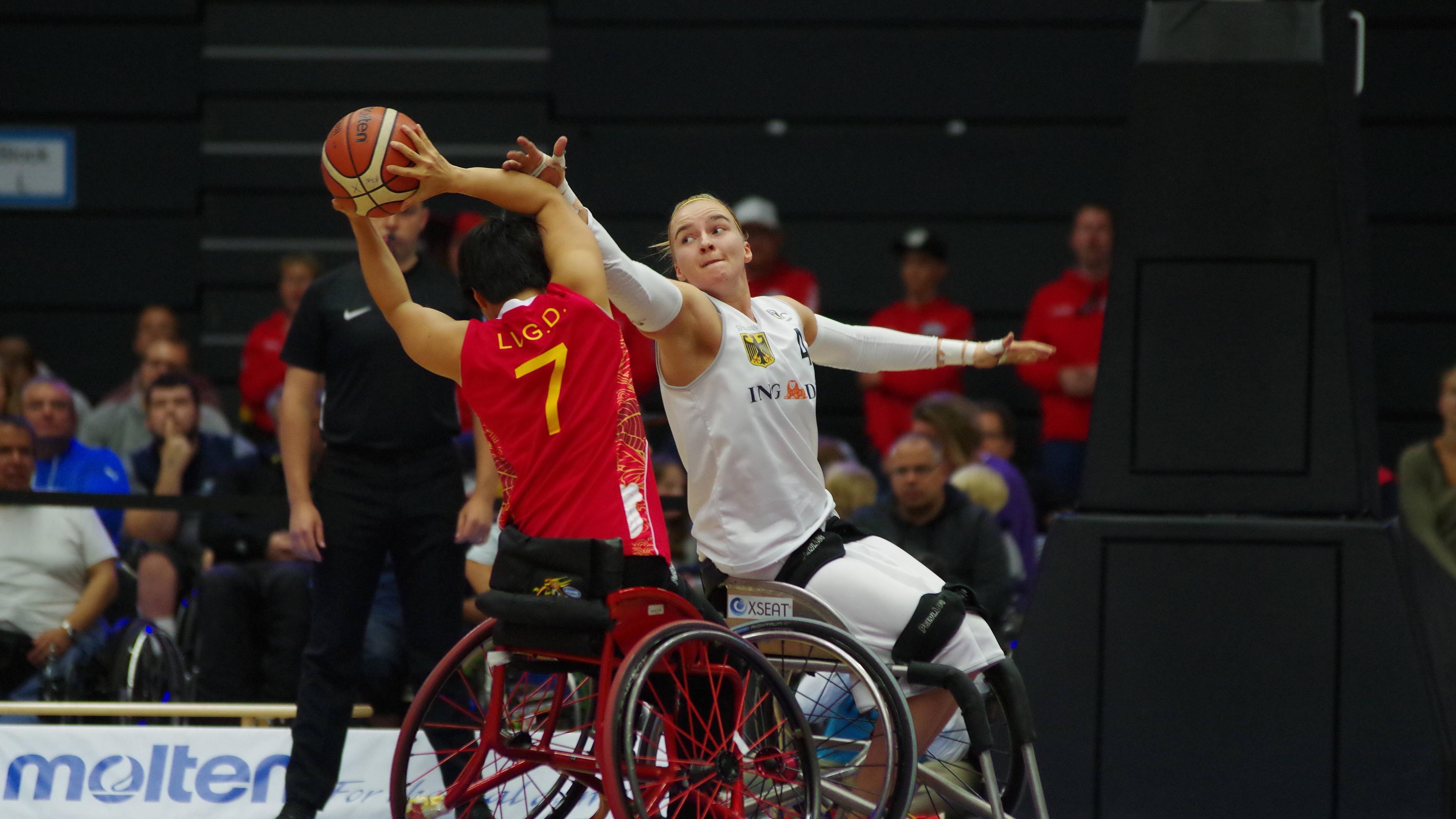 Rollstuhlbasketball WM in Hamburg: Mareike Miller Hamburg im Spiel um Platz drei mit Deutschland