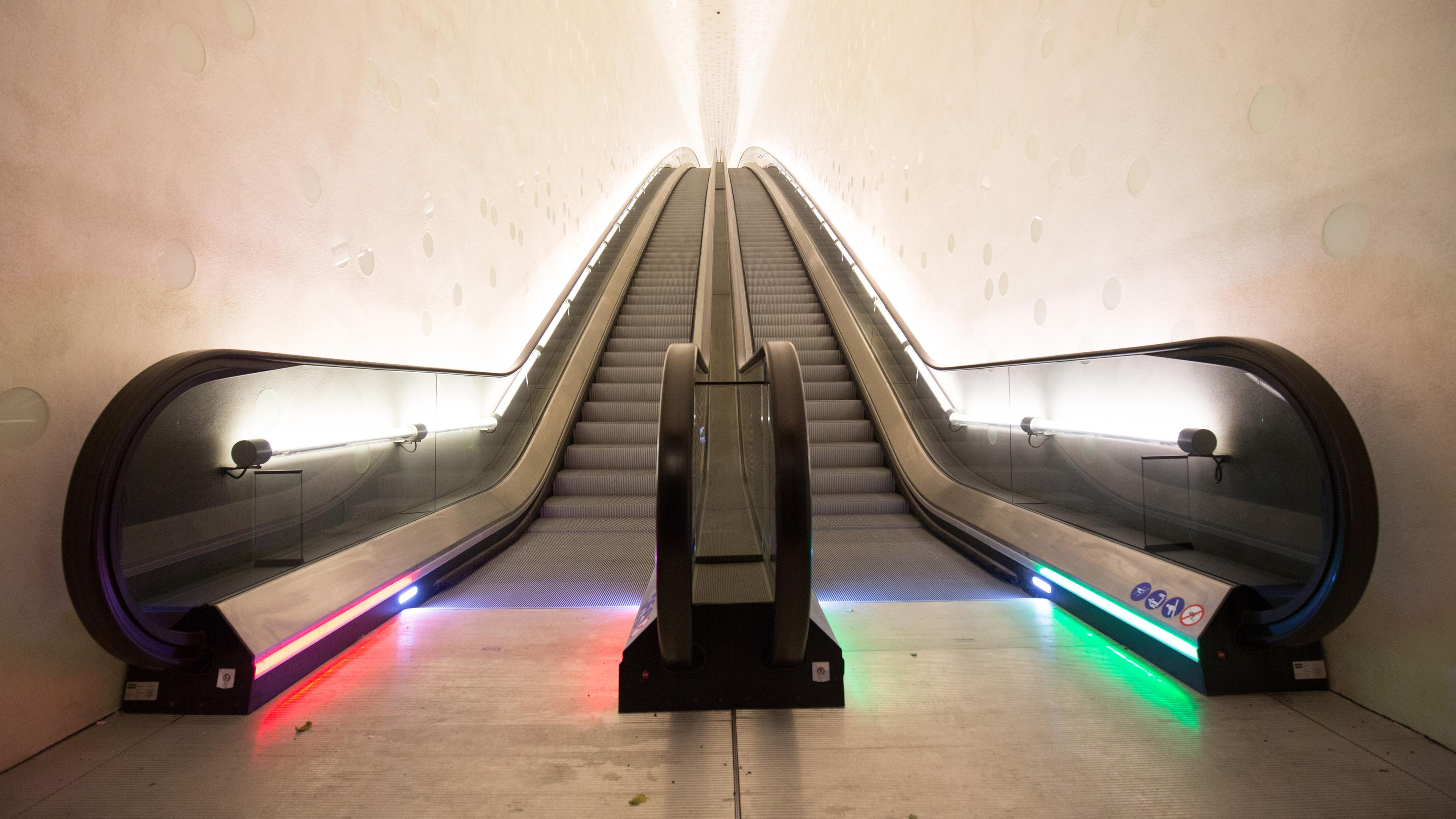 Rolltreppe in der Elbphilharmonie