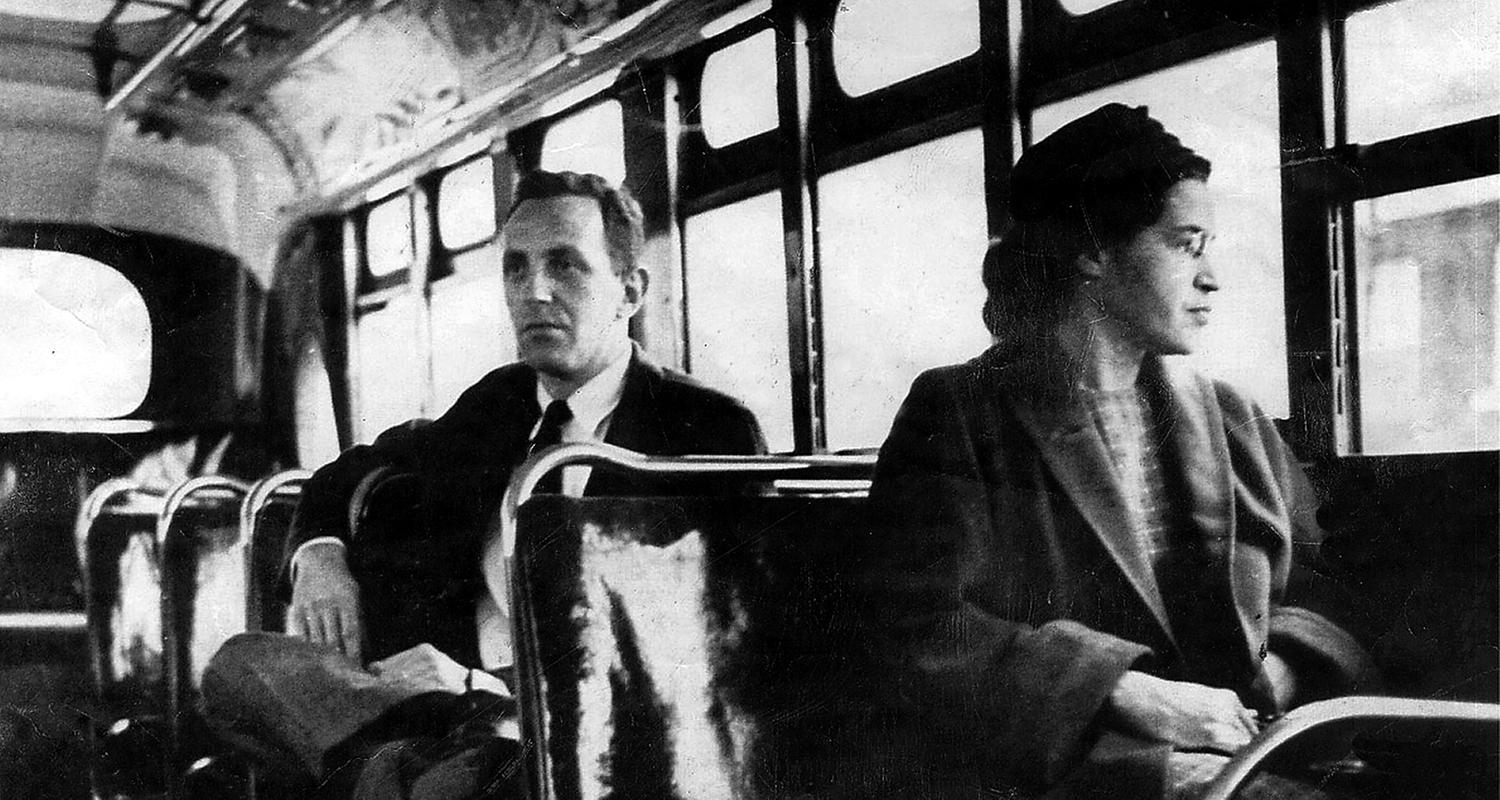 Rosa Parks am 01. Dezember 1955.