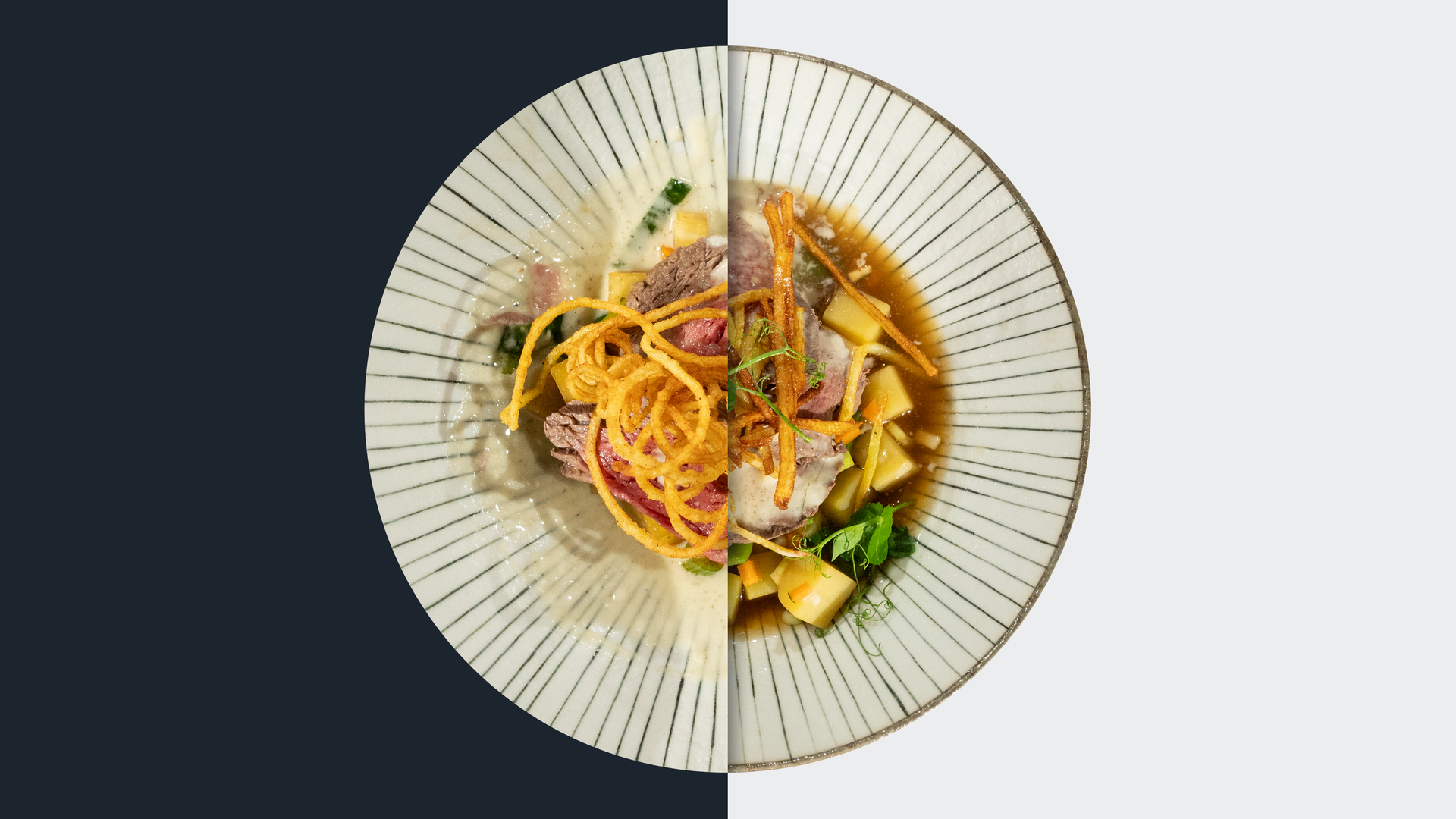 Rosa pochiertes Filet vom Angus-Rind