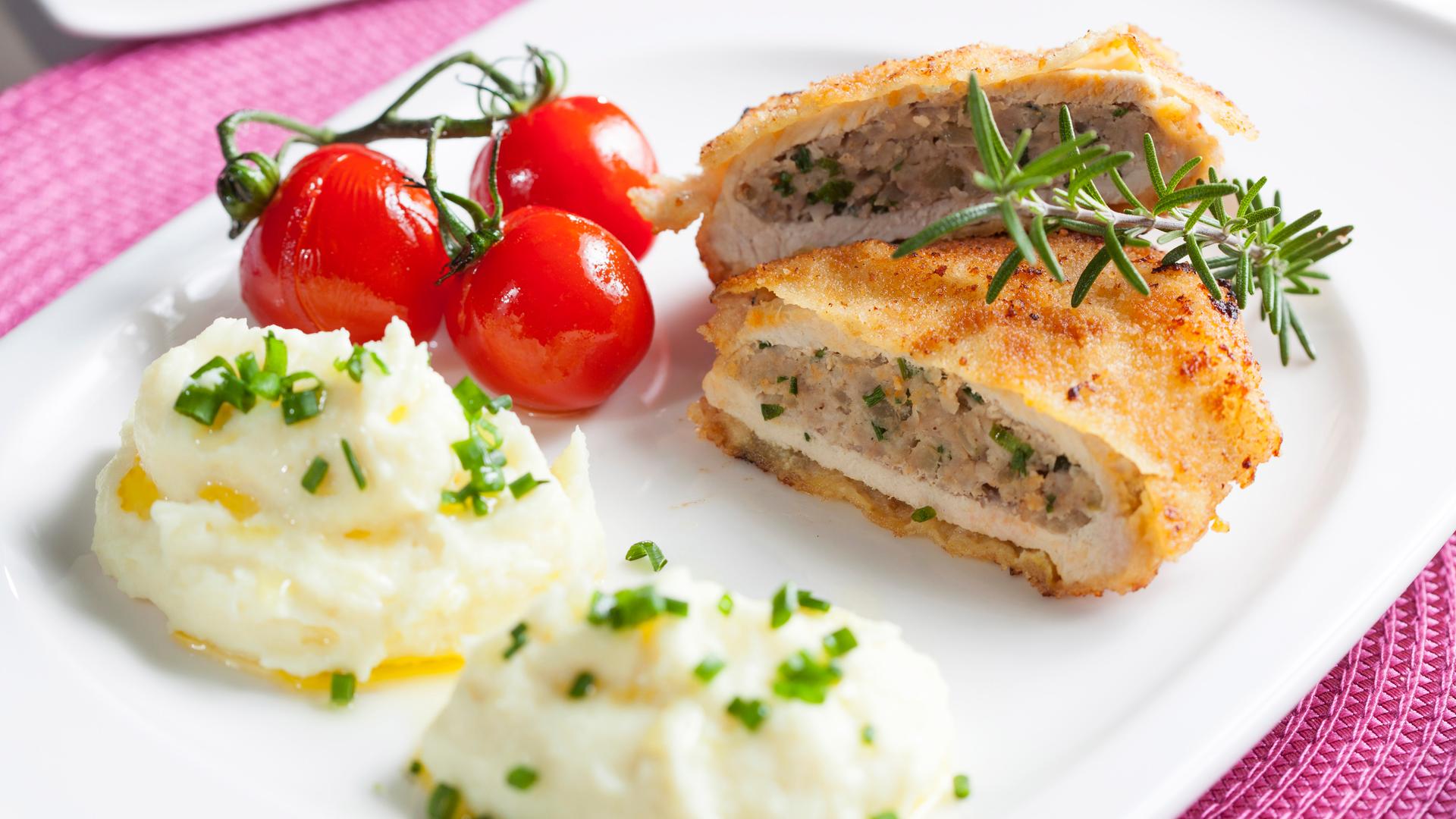 Fränkisches Rückenschnitzel mit Wurzel-Gemüsepüree