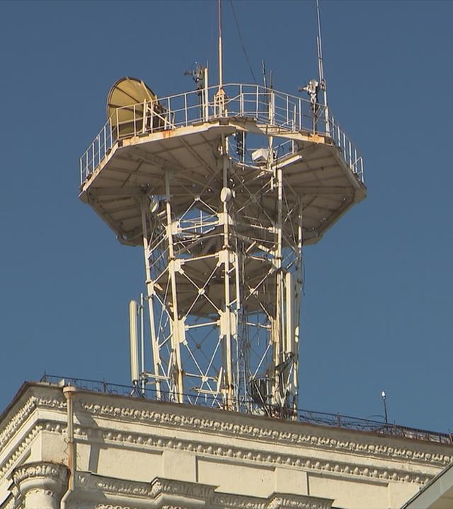 Antennen auf Dach in Kiew