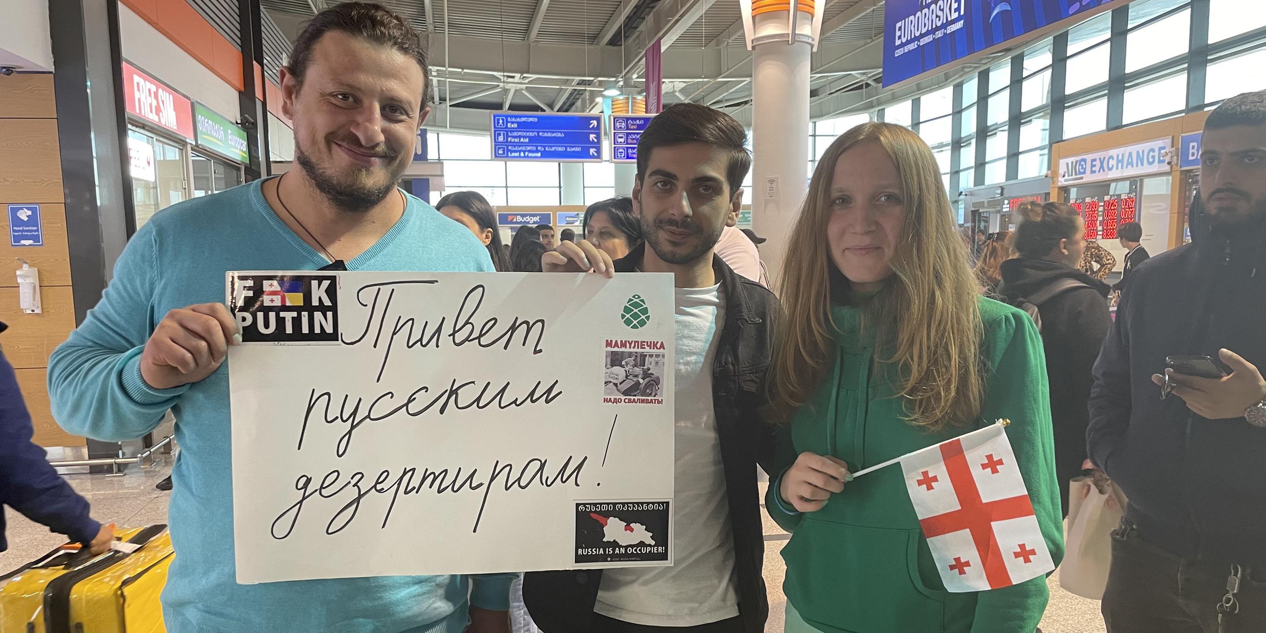 Russische Flüchtlinge in Georgien unterwünscht