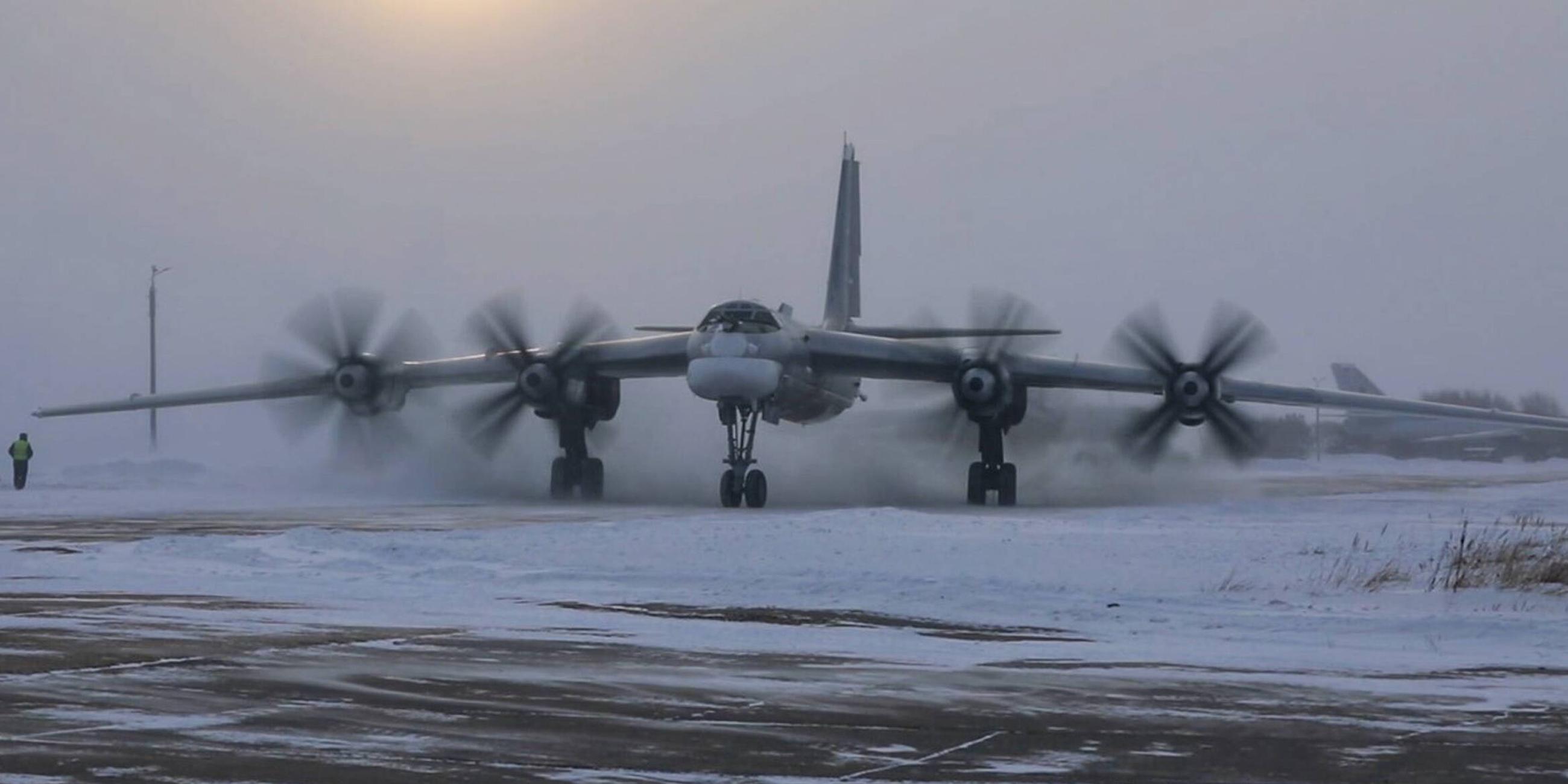 Russlands strategische Bomber Tupolev Tu-95MS