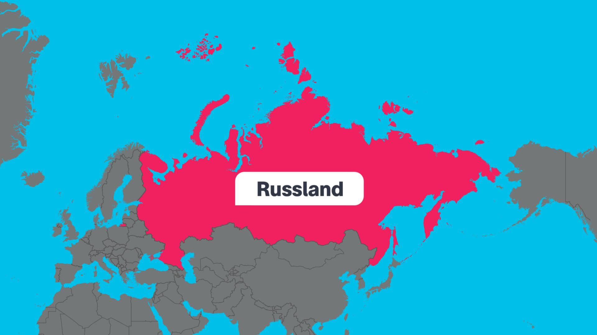 Karte von Russland