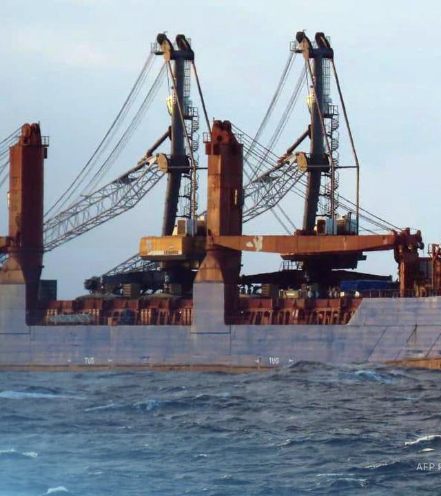 Das Schiff "Ursa Major", das vor der spanischen Küste gesunken ist.