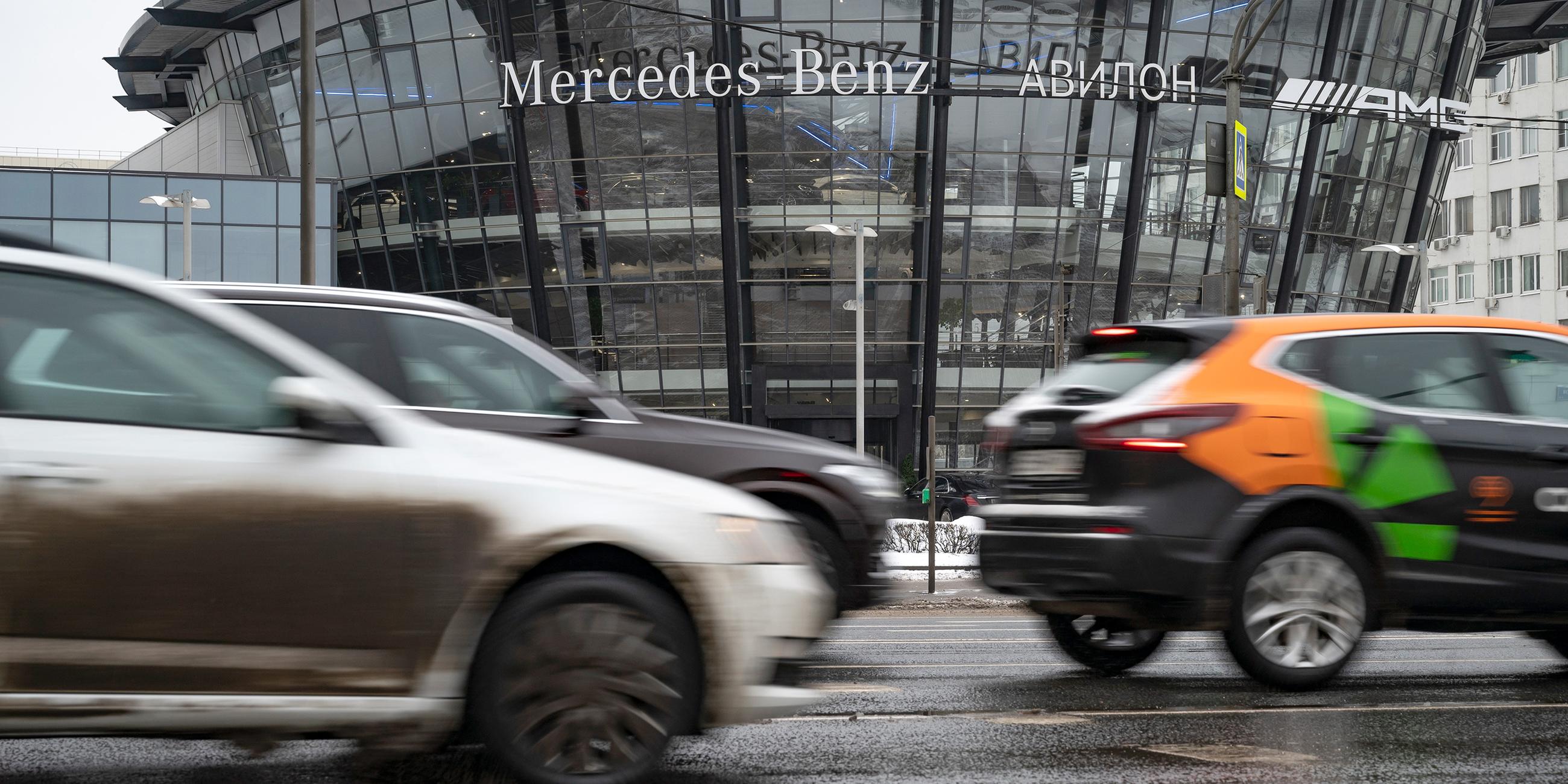 Mercedes Autohaus in Moskau, Russland