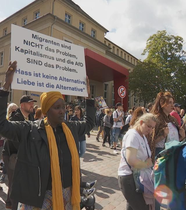 Demo in Sachsen