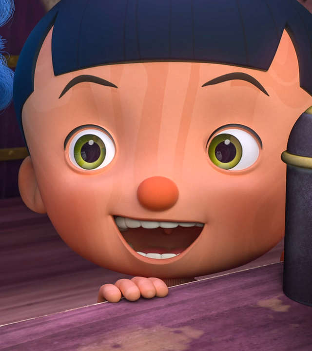 Pinocchio lacht. Zusammen mit Luzio hat er eine neue magische Figur entstehen lassen: das Sahnehäubchen.