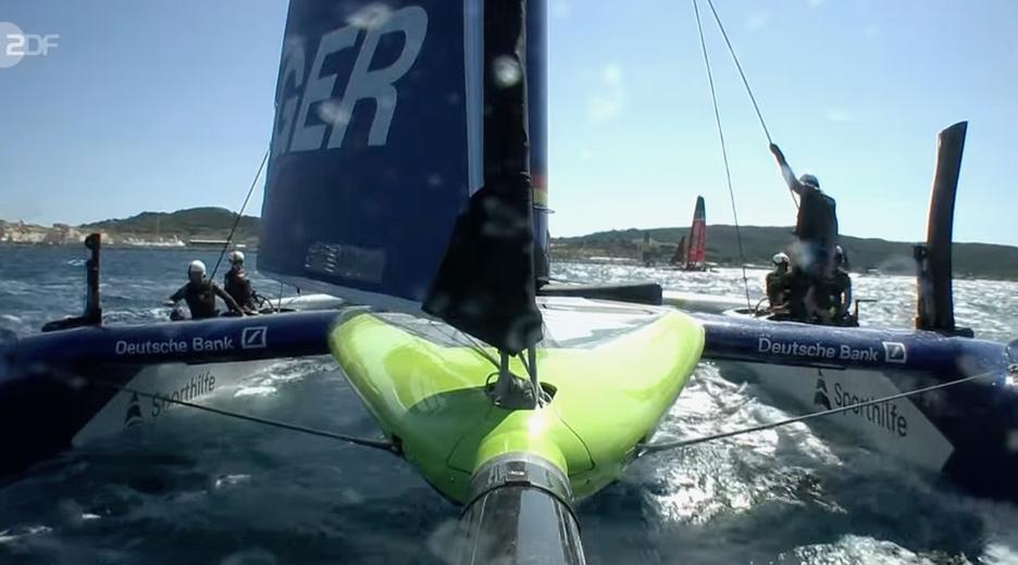 Das Team Germany beim Sail GP in St. Tropez.