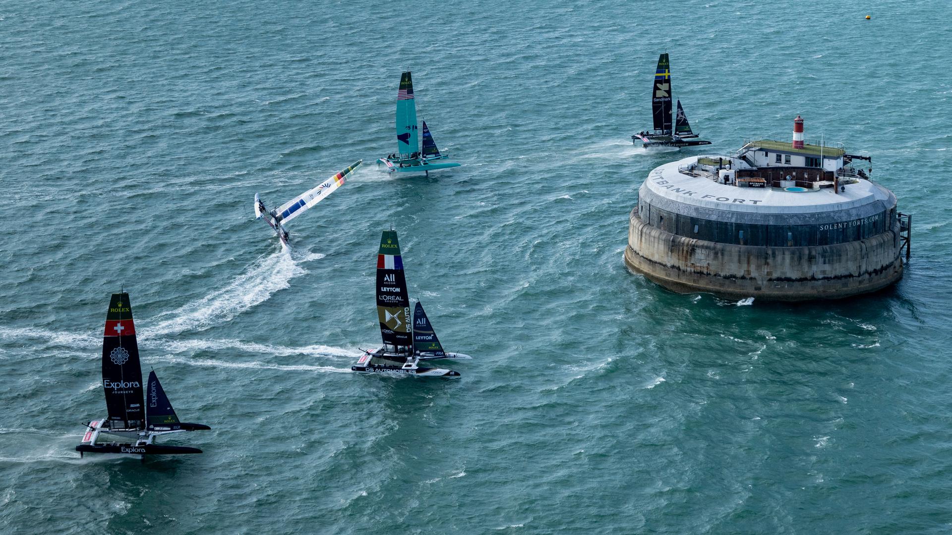 SailGP vor Portsmouth am Samstag