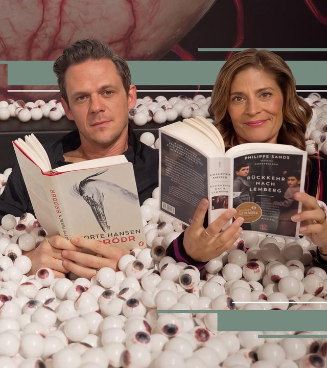 Katty Salie und Jo Schück auf der Frankfurter Buchmesse
