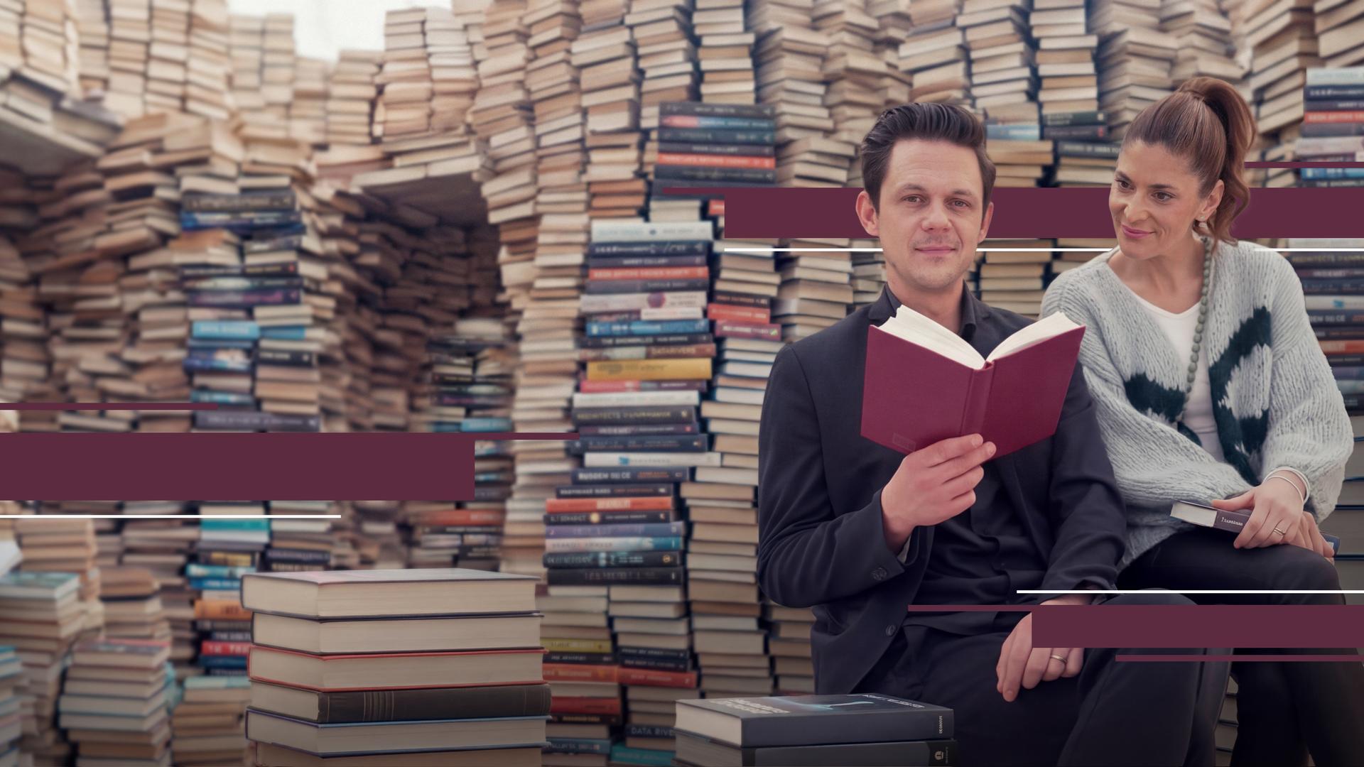 Katty Salié und Jo Schück auf der Buchmesse in Leipzig