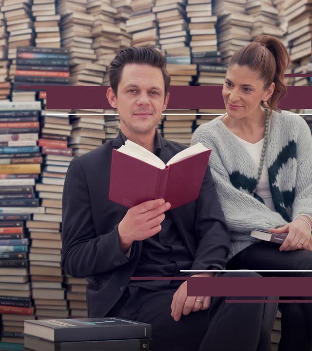 Katty Salié und Jo Schück auf der Buchmesse in Leipzig