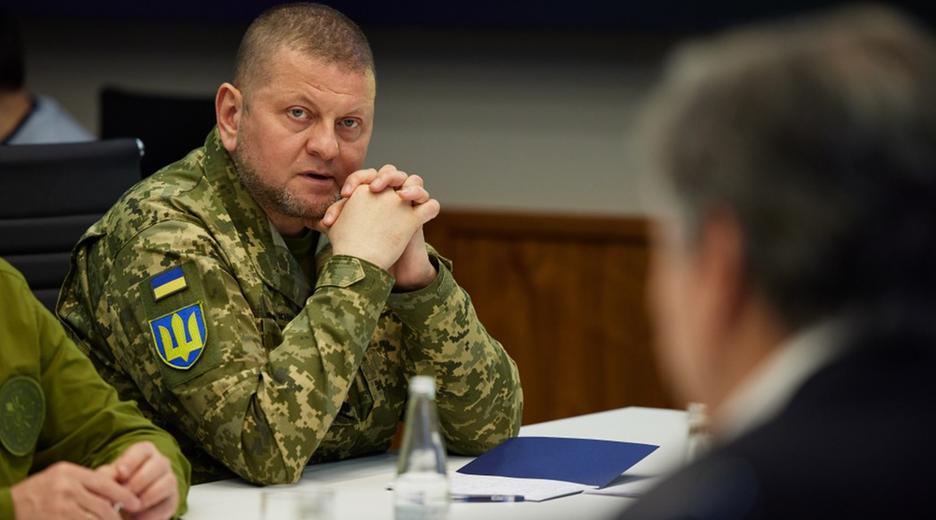 Der Oberkommandierende der ukrainischen Streitkräfte, Waleryj Saluschnyj, während eines Treffens in Kiew.Der Oberkommandierende der ukrainischen Streitkräfte, Waleryj Saluschnyj, während eines Treffens in Kiew.