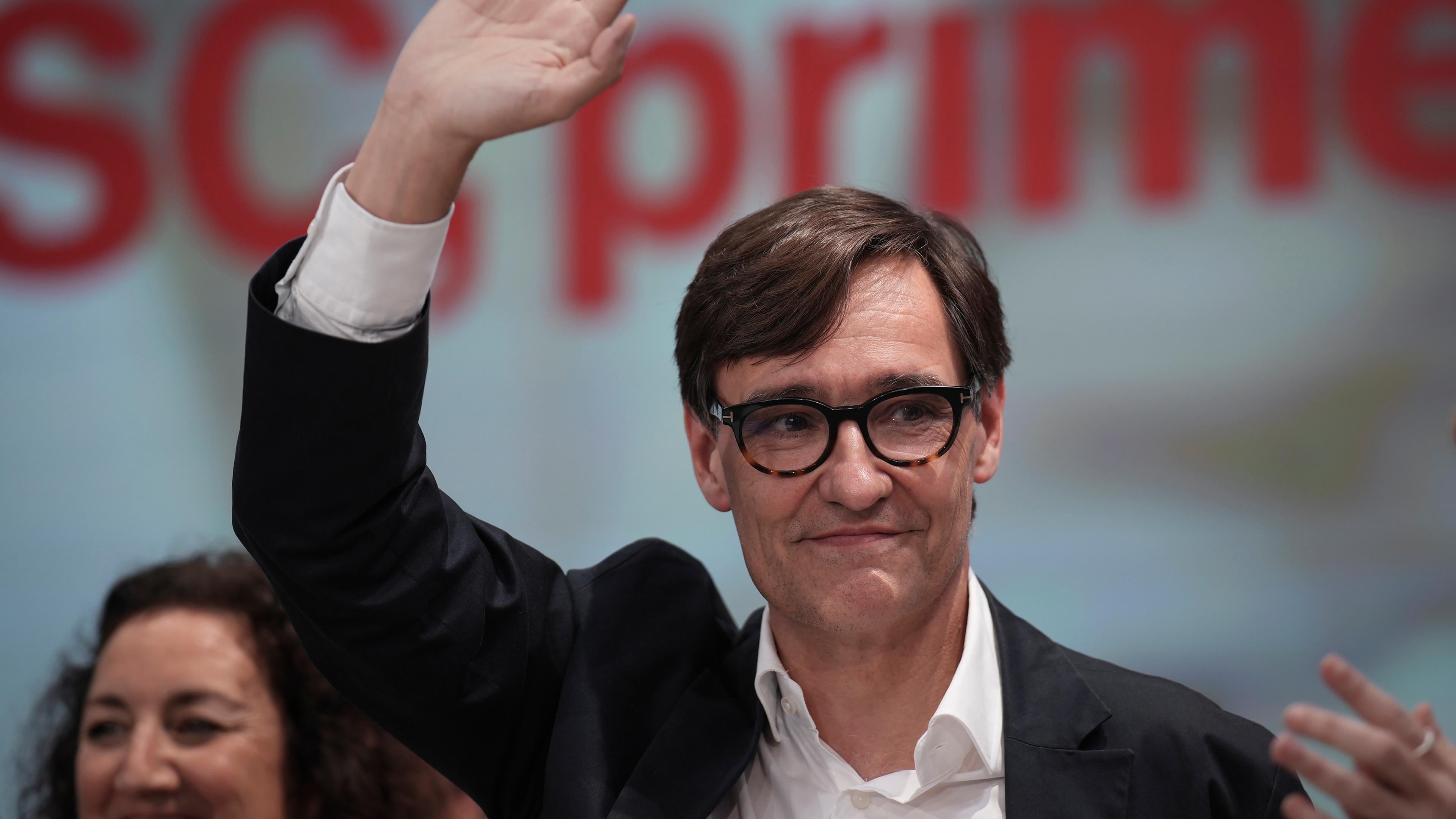 Salvador Illa, Vorsitzender der Partei der Sozialisten Kataloniens (PSC)
