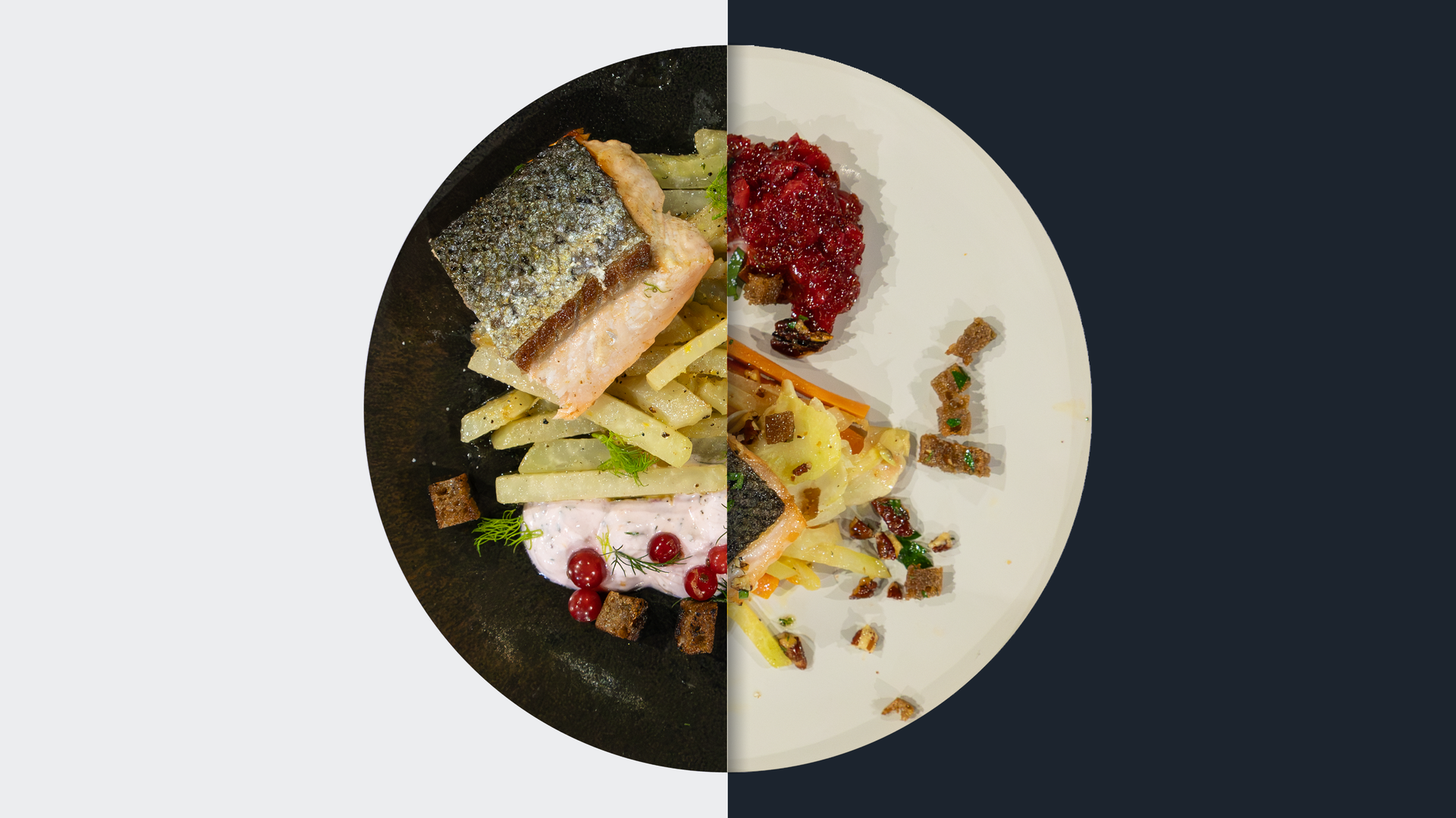 Sanft gegarter Lachs vs. Johannisbeer-Chutney