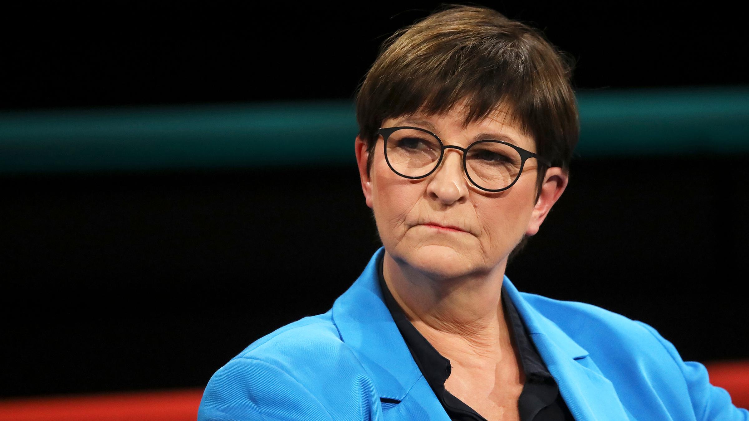 Parteivorsitzende der SPD, Saskia Esken, zu Gast bei "Lanz".