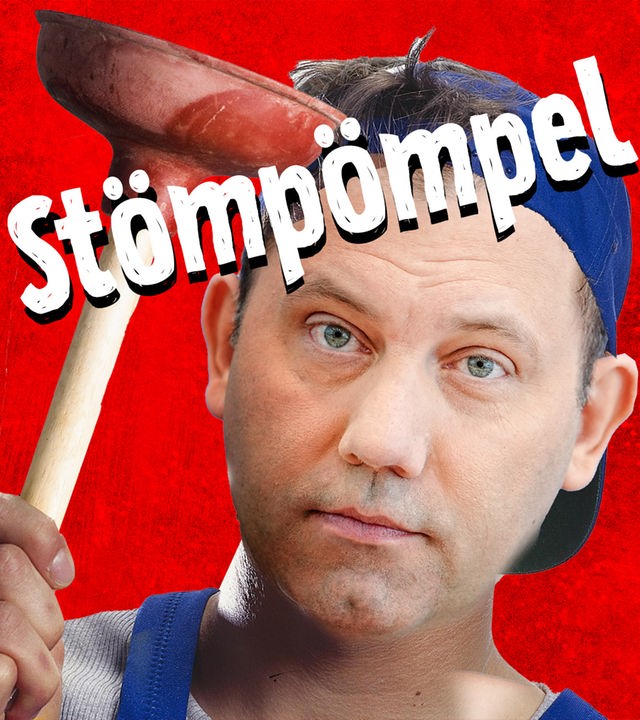 Montage: SPD-Chef Lars Klingbeil hält Pömpel hoch; Text in Sprechblase: Wo ist mein Stömpömpel?