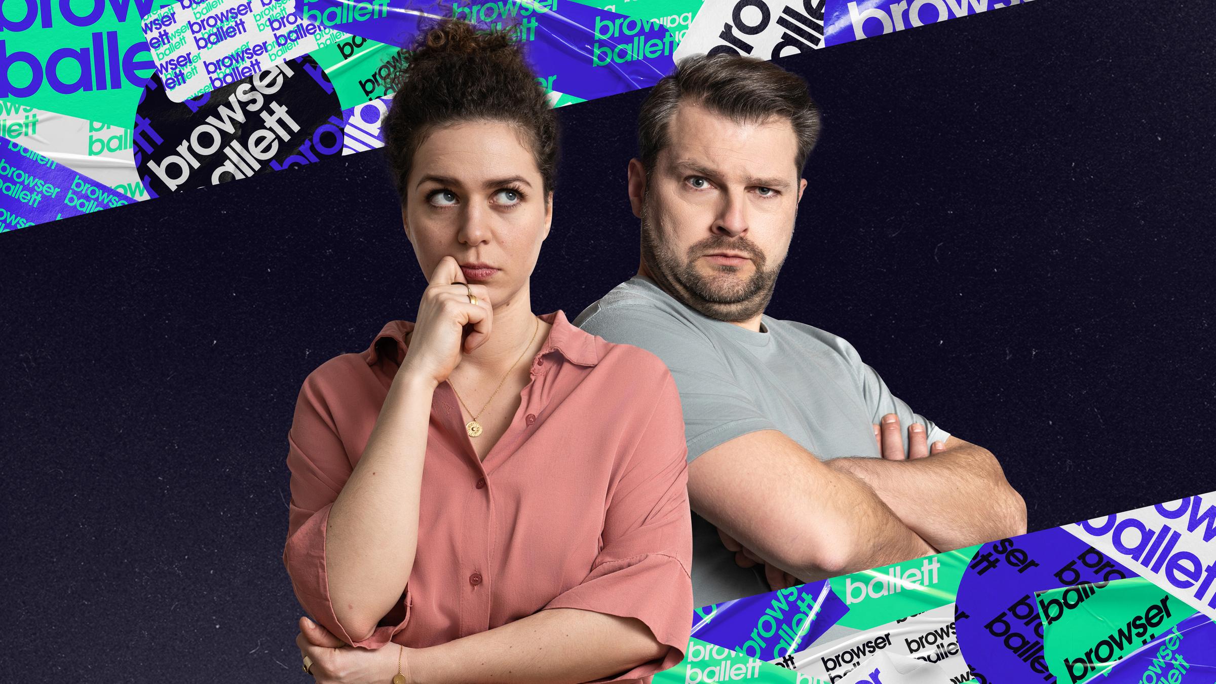 "Browser Ballett": Christina Schlag und Schlecky Silberstein beim "Browser Ballett".