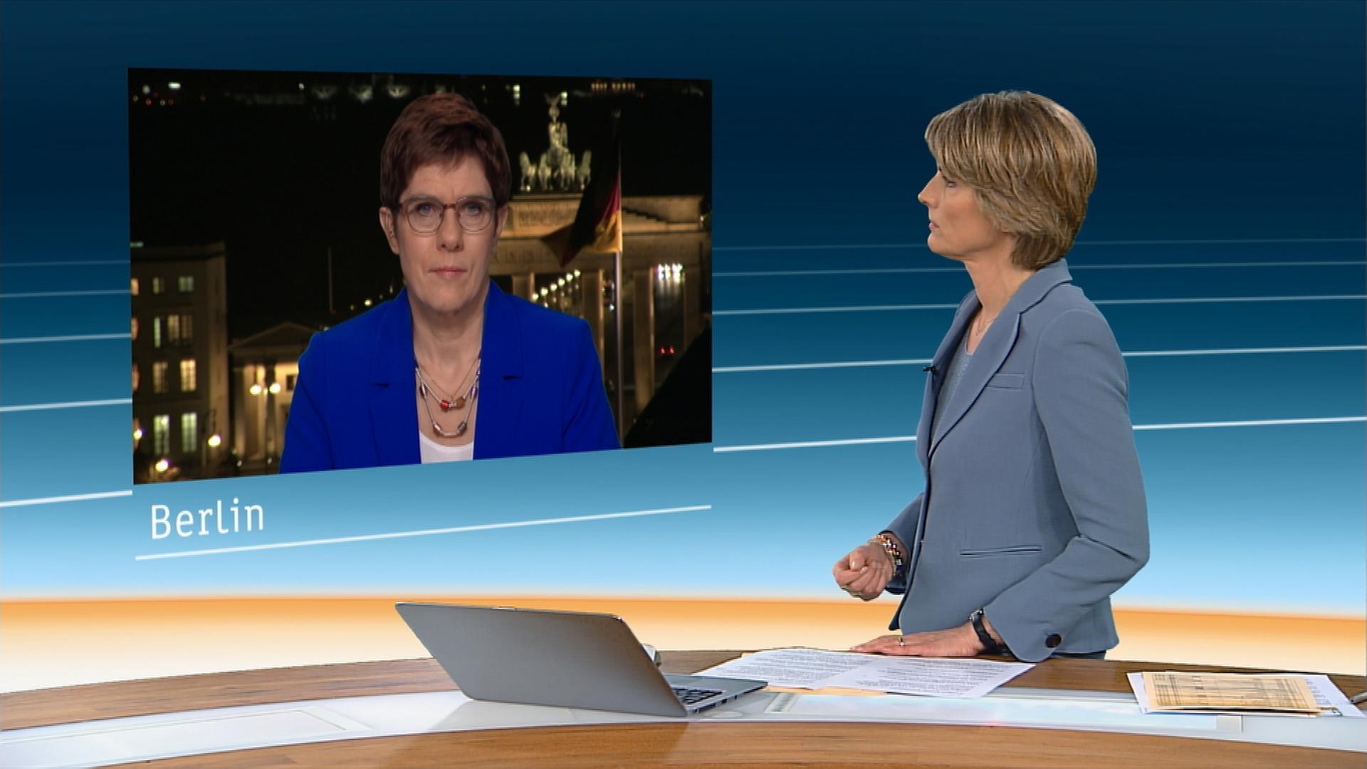 SGS Slomka Annegret kramp-Karrenbauer zur Wahl in Thüringen, 05.02.2020