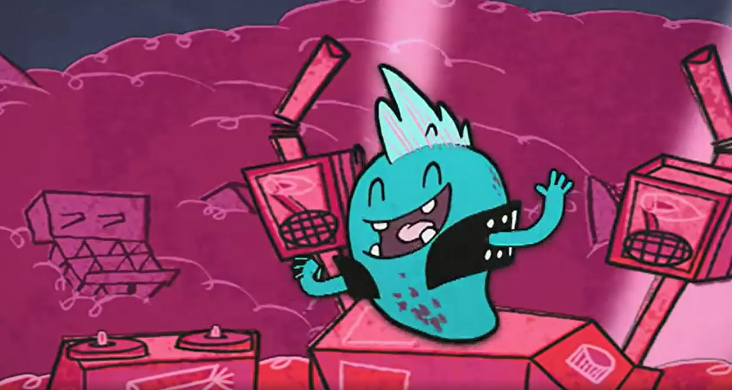 Schimmie schimmelt am Badewannenrand.