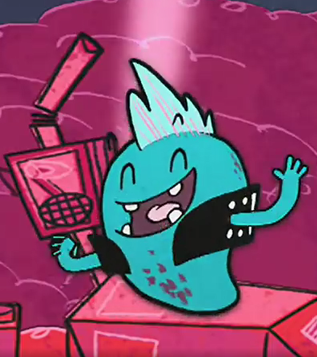 Schimmie schimmelt am Badewannenrand.