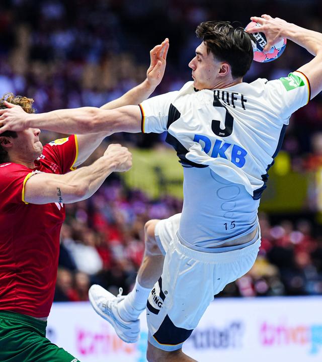 Deutschlands Miro Schluroff wirft aus dem Rückraum