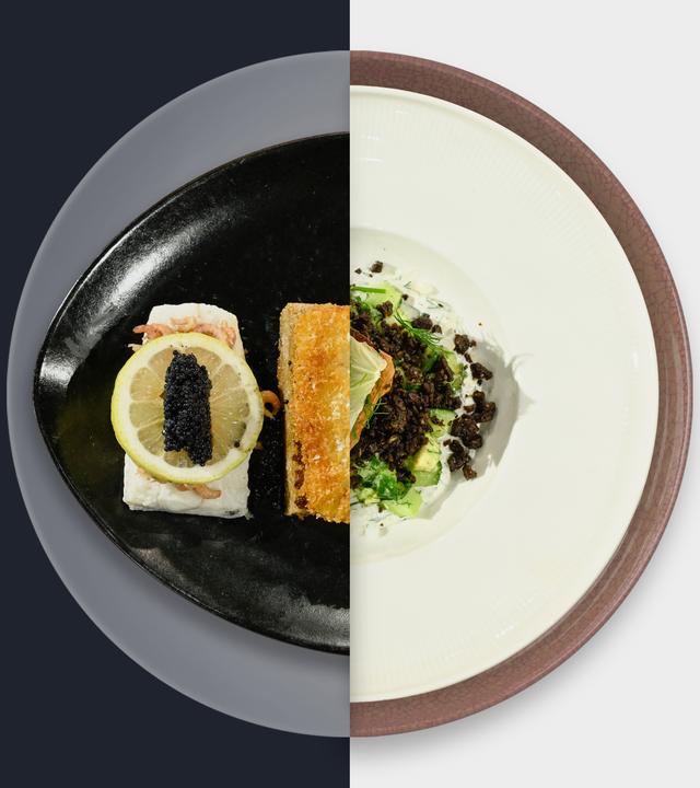 Schollenfilet vs. Lachswürfel
