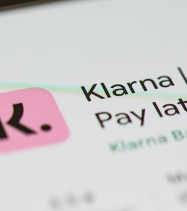 Bildschirmfoto von Klarna-App