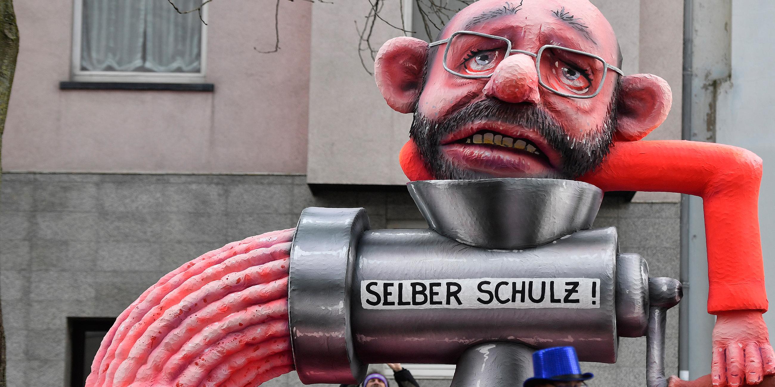 Rosenmontag am Rhein - Düsseldorf: Martin Schulz